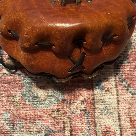 Vintage 70s Hippie Brown Leather Women's Bag - Picture 8 of 12